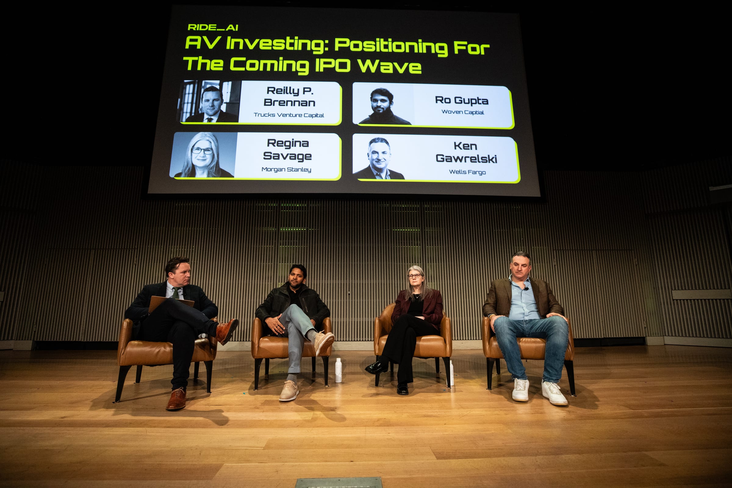 Ride AI team members in the lobby