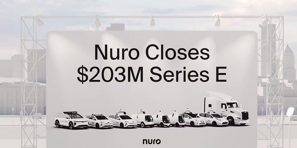 Nuro Closes $203M Funding Round, NVidia and Uber On Board
